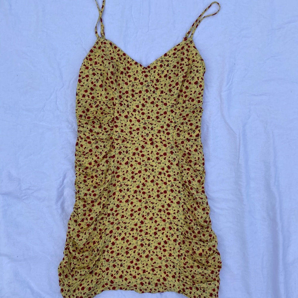Floral Ruched Dress